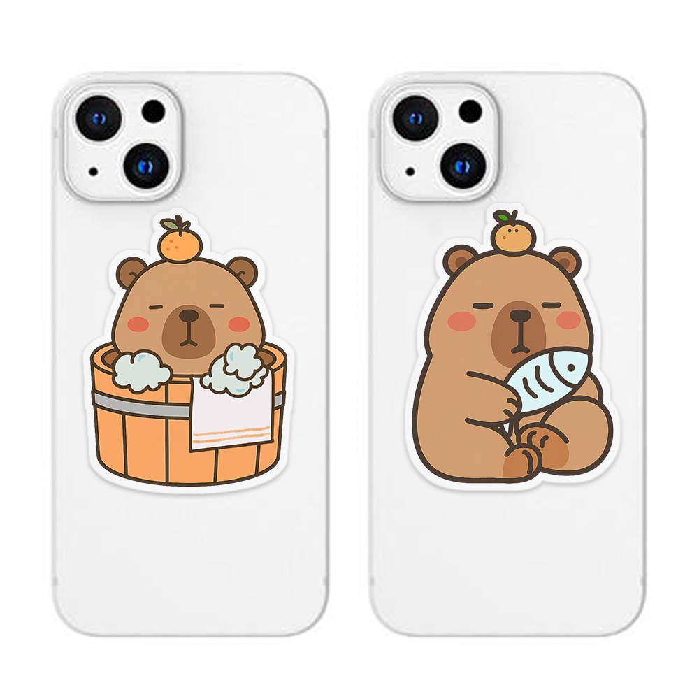 위드코코 (1+1) 귀여운 동물 그립 스마트 톡 핸드폰 거치대, 2개, 졸려 카피바라 8,900원