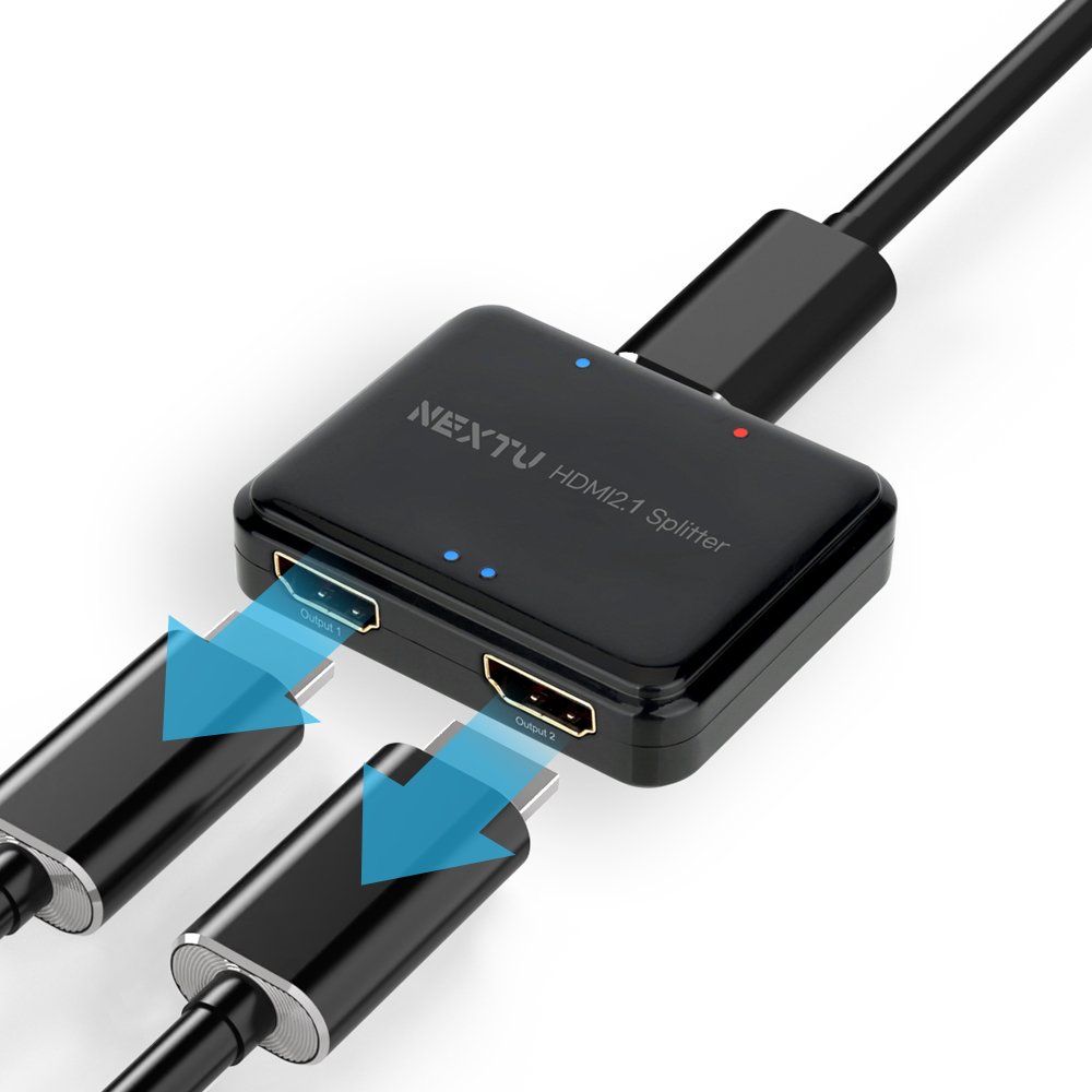 1대2 8K60Hz HDMI2.1 분배기 모니터 TV 디스플레이 영상분배기 노트북 PC, 1개 60,000원