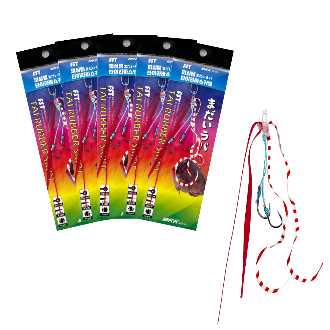 FST 돔킹 참돔 타이라바 스커트 자작채비 낚시 바늘 채비 스커트훅 유동식 5개입, D4진핑크&레드화이트Z 컬 9,200원