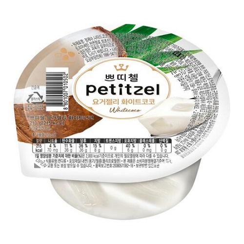 CJ쁘띠첼 요거젤리 화이트코코, 210g, 1개 4,500원