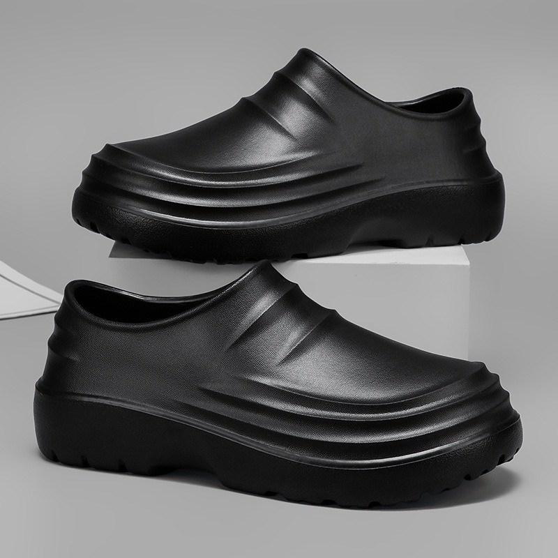 EVA 방수 논슬립 주방화 두꺼운 밑창 경량 남녀공용 작업화 슬립온 230-270 17,700원