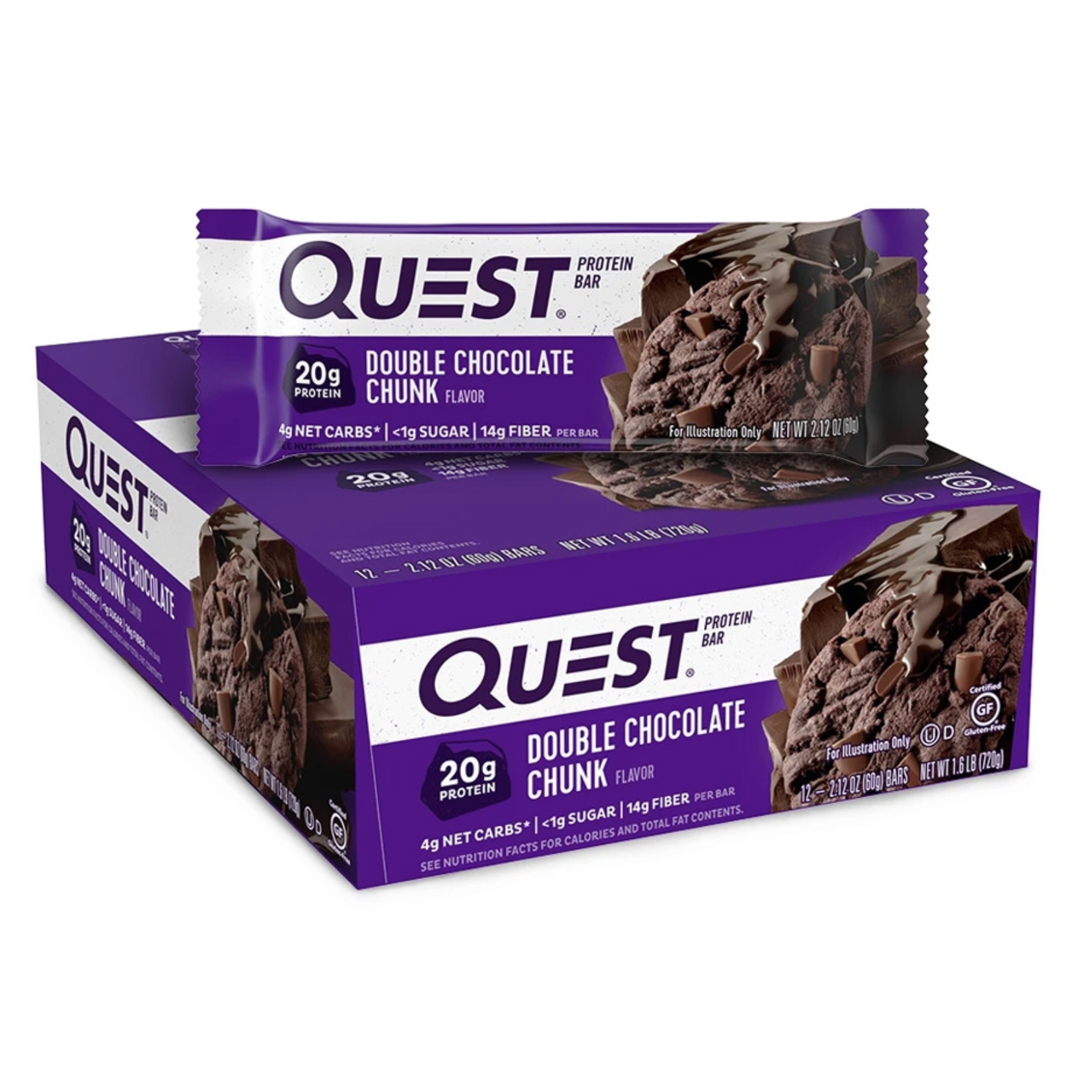 Quest Nutrition 고단백 영양 프로틴 바 더블 초콜릿 덩어리 x12개입 49,900원