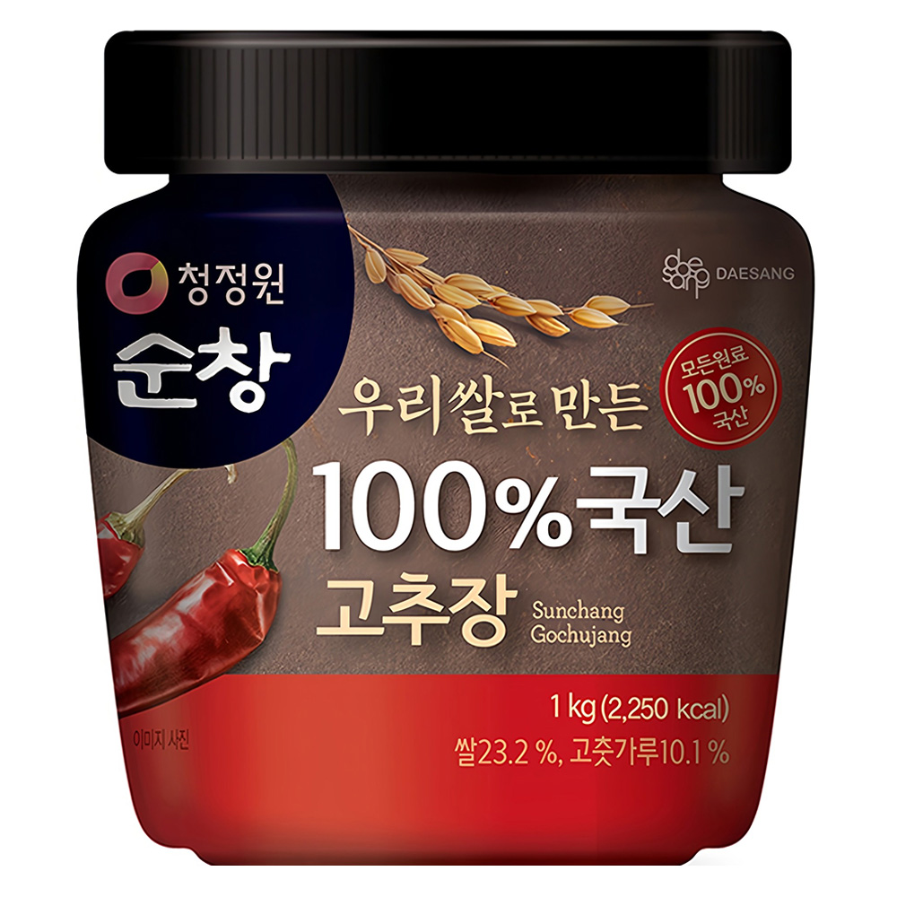 청정원순창 우리쌀로 만든 100% 국산 고추장 16,300원