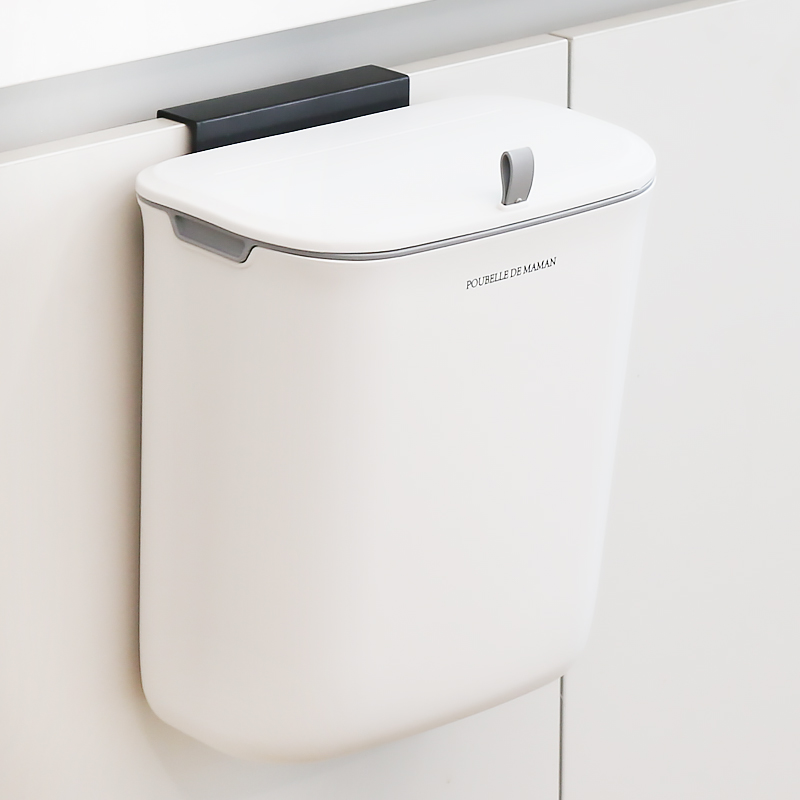 달팽이리빙 푸벨드마망 벽결이 슬라이딩 오픈 휴지통 9L 12,600원