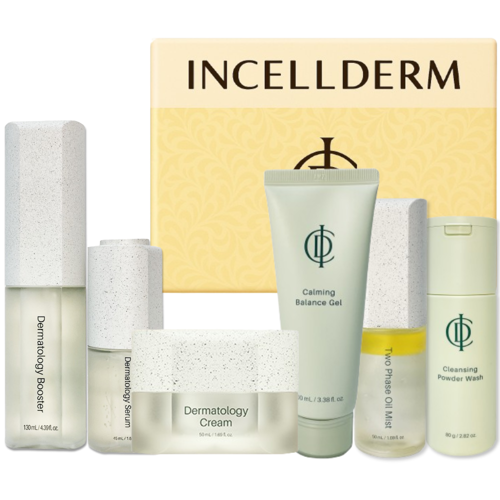 [유통기한 최신-인셀덤-내일도착] 6종 부스터 세럼 탄력크림 카밍젤 미스트 파우더 (더마톨로지 기초 풀세트) NEW 신상품 327,000원