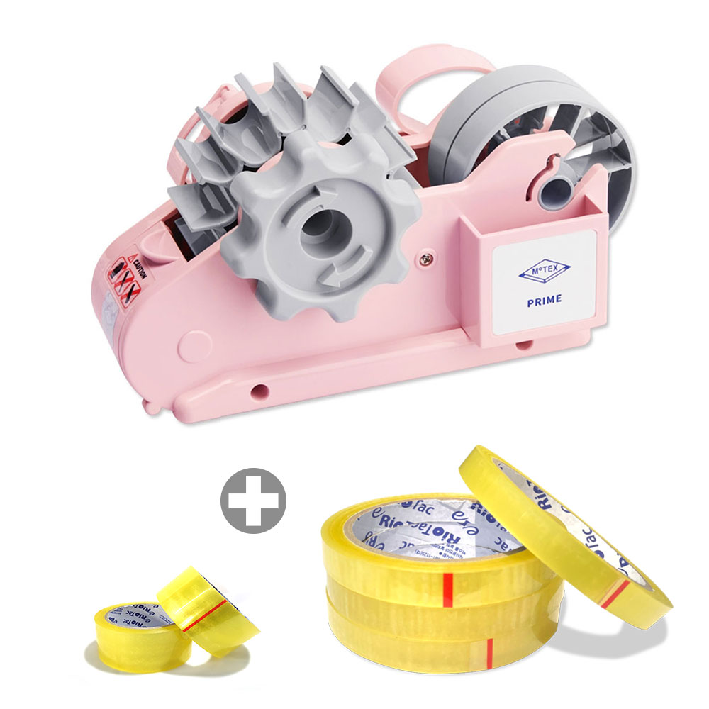 모텍스 프라임 핑크 테이프커터기 + 12mm 4개 + 18mm 2개 리필테이프 세트 13,500원
