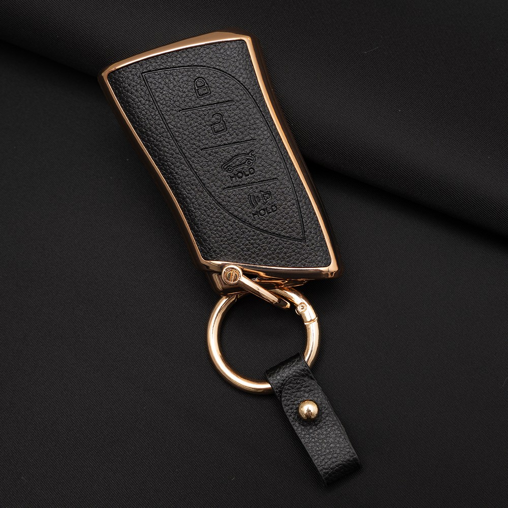렉서스 ES300H 호환 TPU 프리미엄 가죽 자동차 스마트 키 케이스 키홀더, TL56, 블랙 18,900원