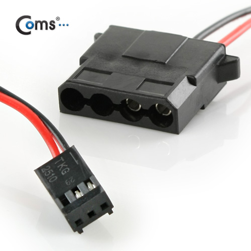 Coms 3P(F)/4P(F) IDE 쿨러 케이블 10cm/NA201/3핀 메인보드 쿨러 전원을 IDE 4핀 전원으로 변환 680원