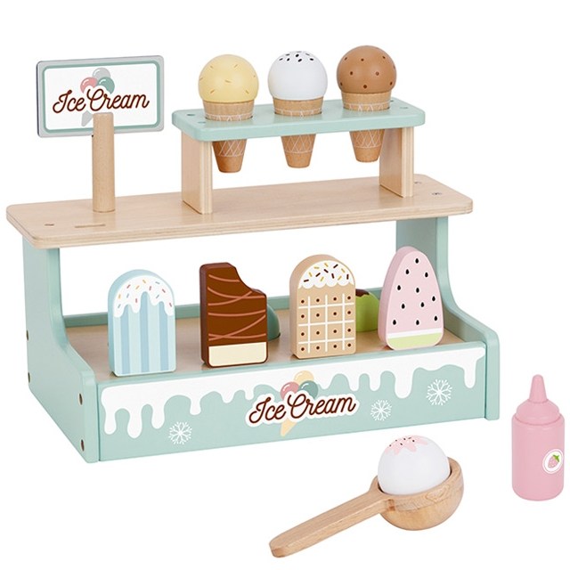 원목 카페놀이 디저트 아이스크림 애프터눈 티파티 다과 소꿉놀이 생일 케이크 역할놀이 소품 Tooky Toy Wooden Toys 51,200원