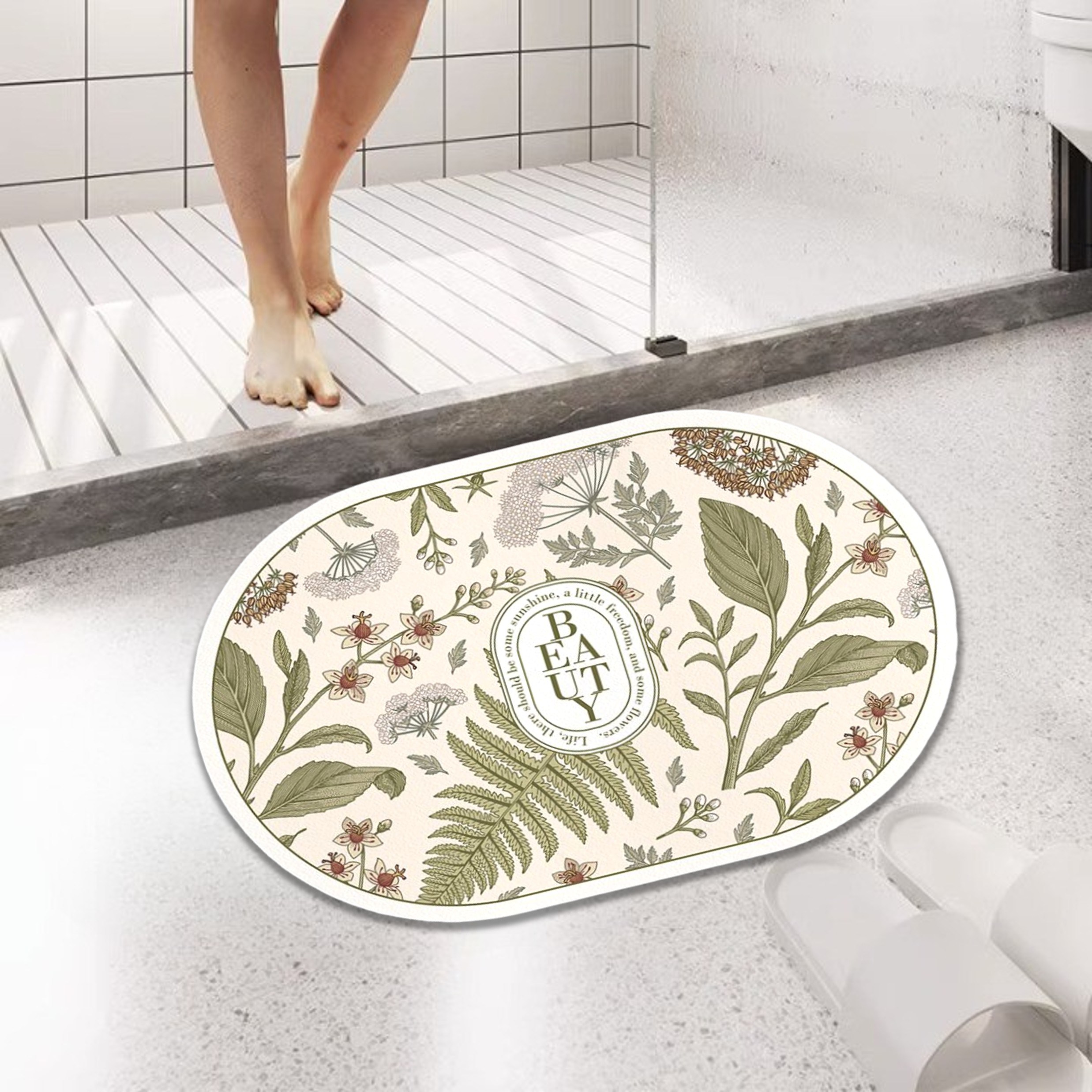 디아쿠아 북유럽 감성 워셔블 규조토 욕실 주방 미끄럼방지 발매트 5,900원