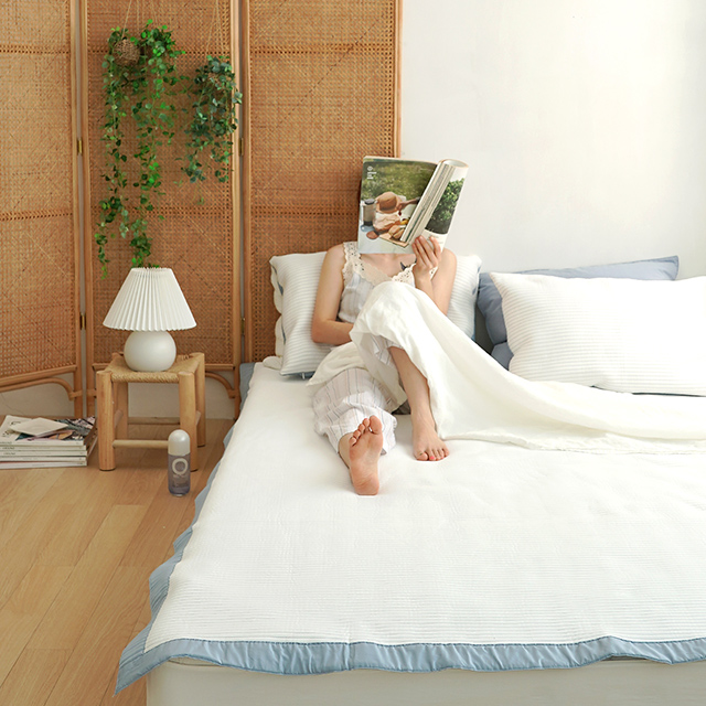 시원한 아이스쿨 스트라이프 3중직 접촉 냉감 여름 밴드 패드 단품, 아이스쿨_스트라이프 그레이 105,900원