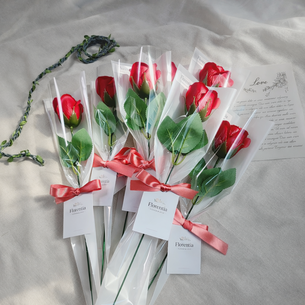 플로렌티아 비누꽃 한송이 졸업식 입학식 유치원 어린이집 학예회 단체주문, 10개, 레드 18,600원