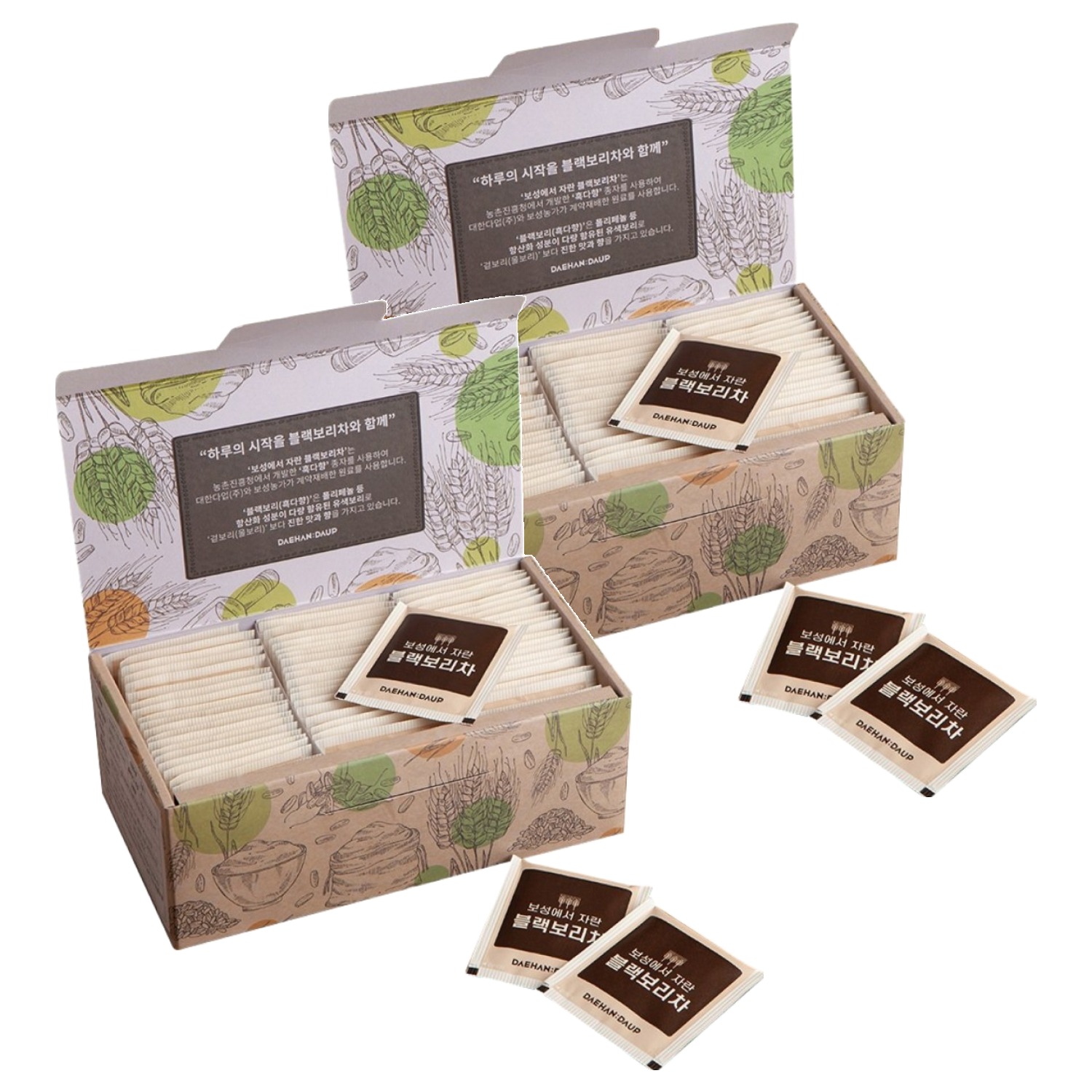 대한다업 보성에서 자란 블랙 보리차, 1.5g, 60개입, 2개 13,000원