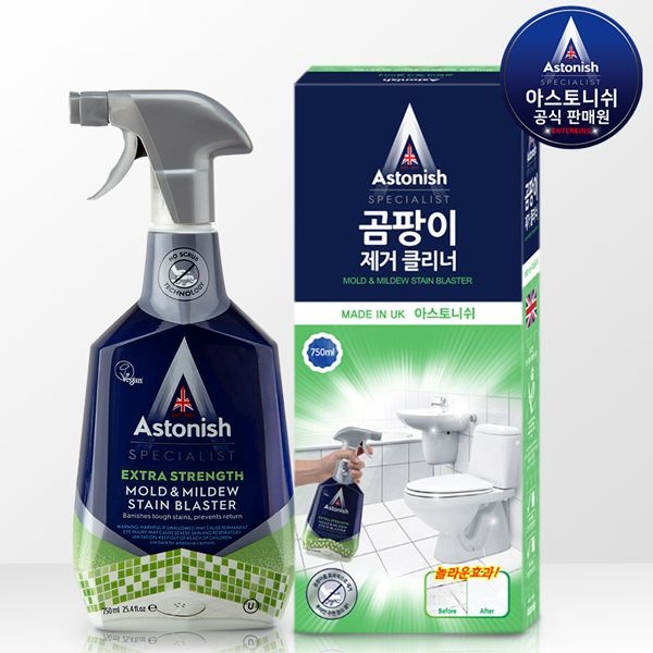 (유통기한: 27년6월16일) 아스토니쉬 곰팡이 제거 클리너 750ml, 750ml 16,700원
