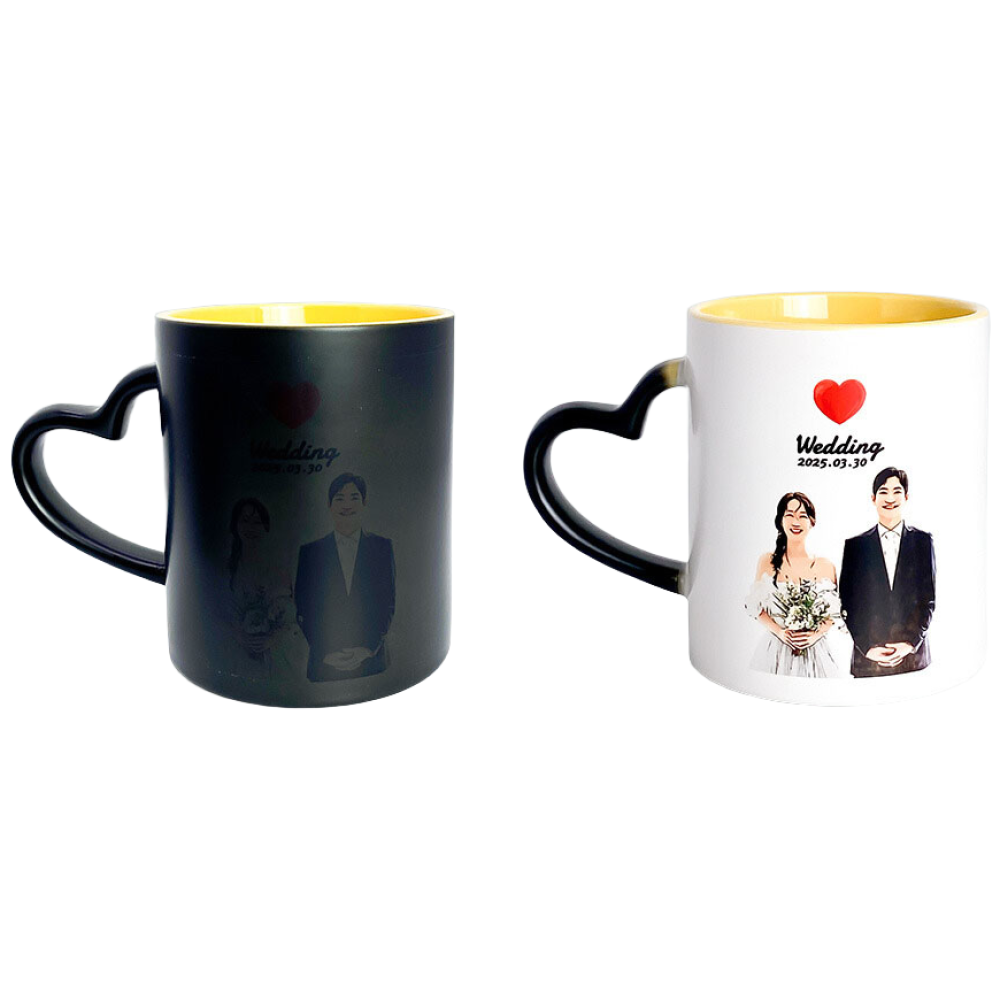 보울보울 레트로라인 머그컵 320ml, (인쇄없음) 변색 머그컵 세트, 3개 18,890원