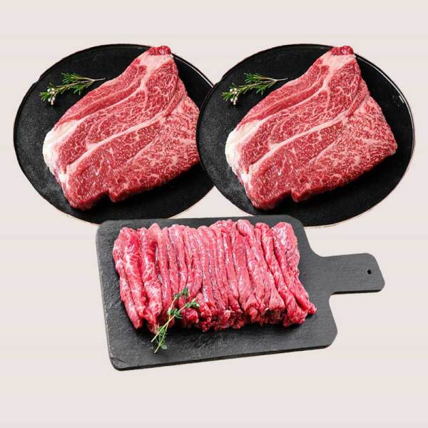 [횡성축협한우] 1등급 등심 300g x 2, 불고기 300g (냉장, 선물포장) 102,000원