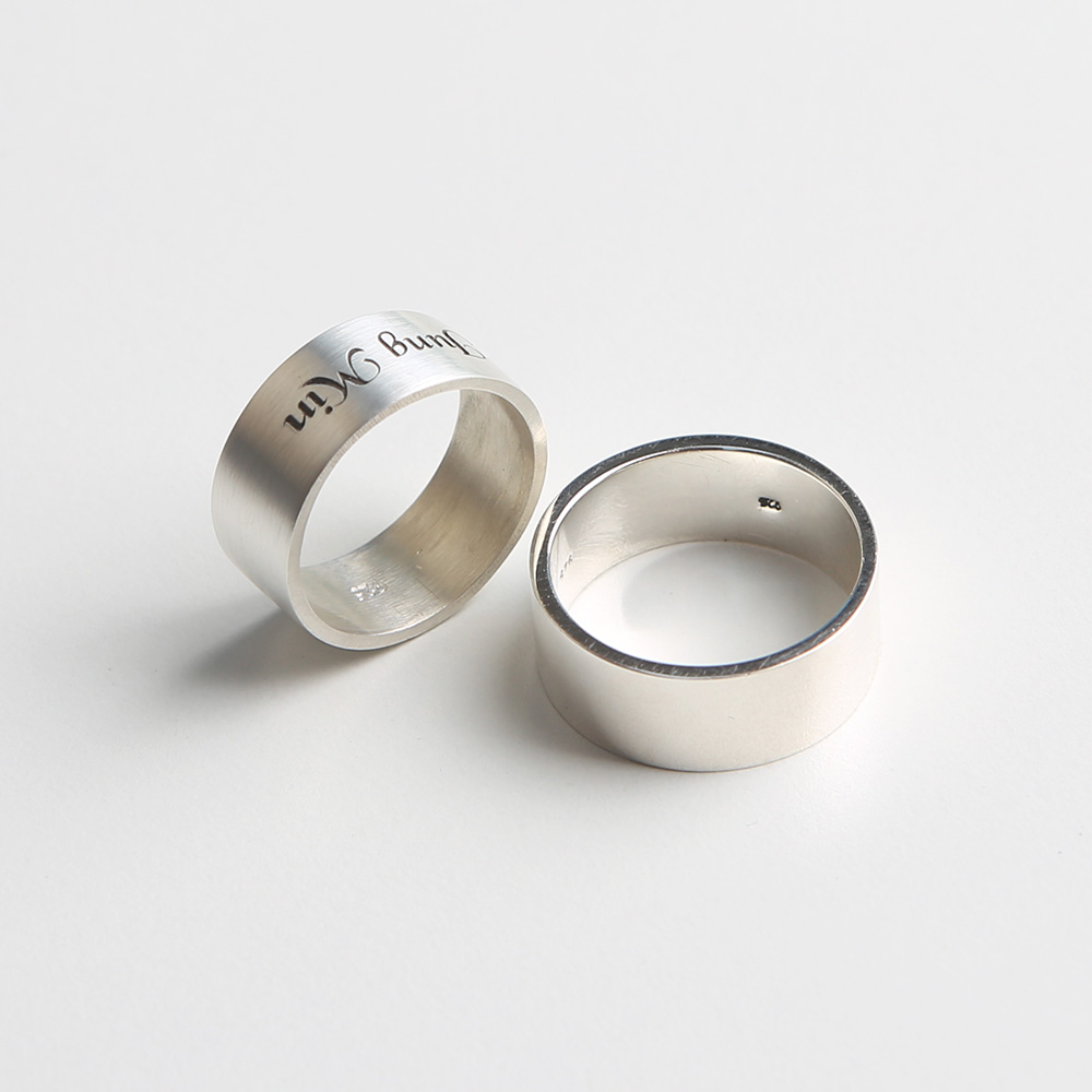 고급 실버 순은 두꺼운 도톰 심플 평반지 8mm 무광 유광 남자 은반지 159,890원