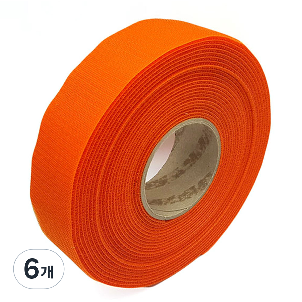 폭 5cm 국산 잘라쓰는 전선정리 암수한몸 양면벨크로타이 주황색 일반형, 6개 163,900원
