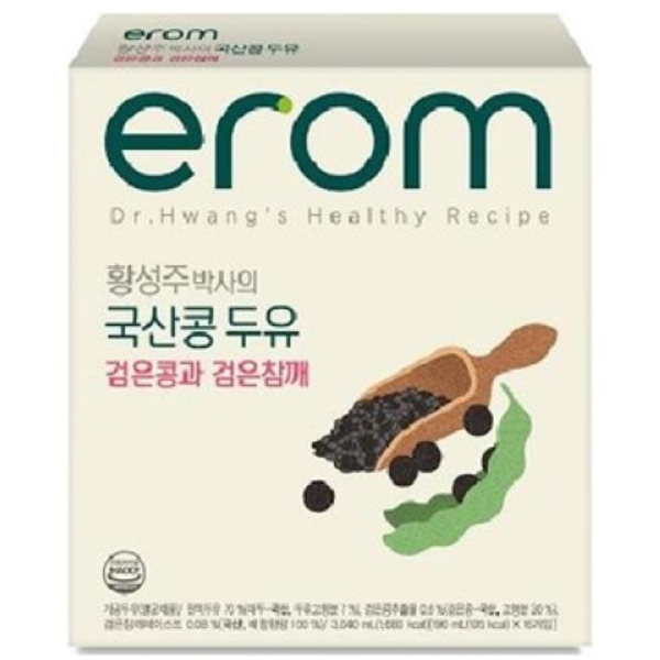 이롬 황성주 검은콩과 검은참깨 두유, 190ml, 72개 38,940원