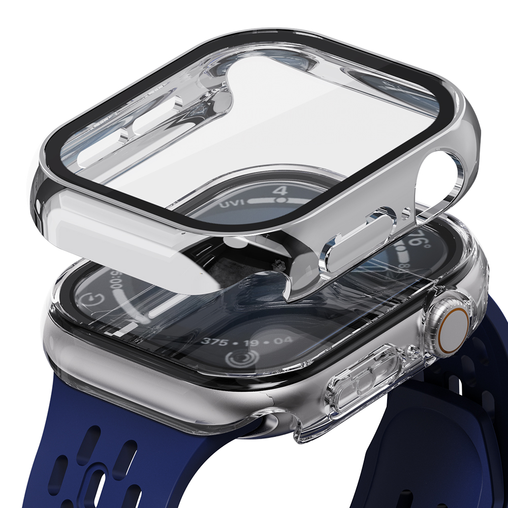 칸탐 애플워치 풀커버 케이스 2종 세트, 투명, 실버, 1세트 7,960원