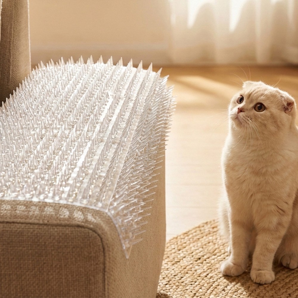 웨이븐 고양이 접근금지 매트 안전 접근방해 스파이크, 4개, 투명 10,900원