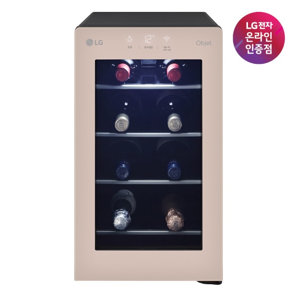 (LG전자) DIOS(디오스) 와인셀러 오브제컬렉션 8병 (클레이브라운/W0082GCB) 448,070원