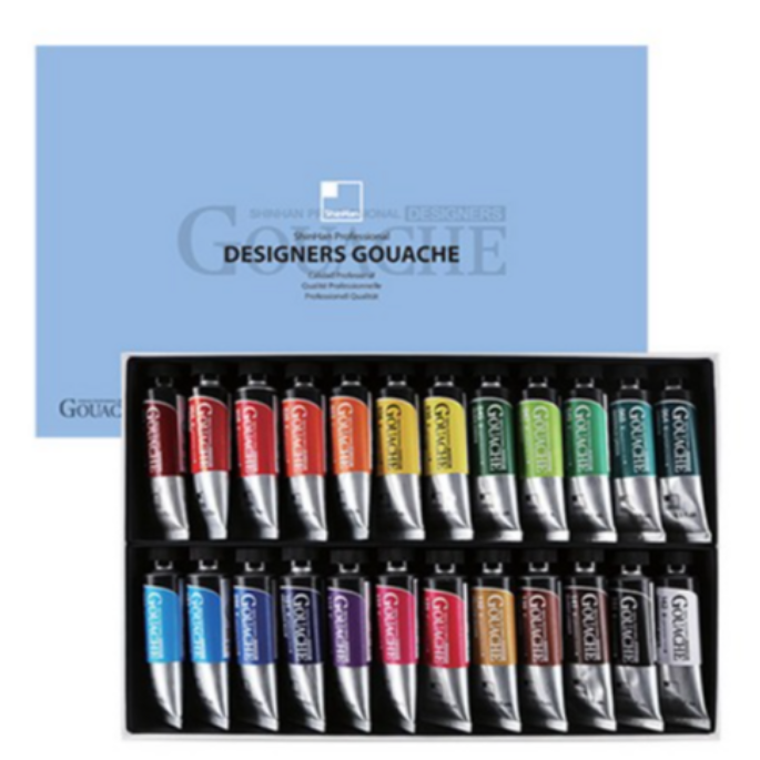 신한화구 전문가 디자이너 과슈 세트 A 178,000원