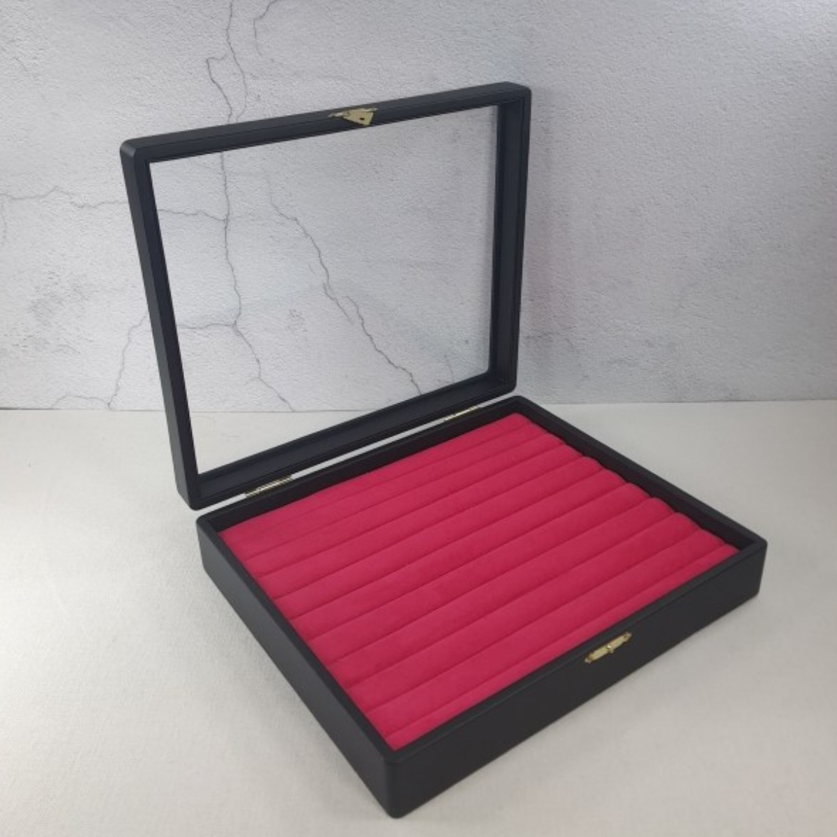 투명창 반지진열함 핑크 (2934) 30,000원