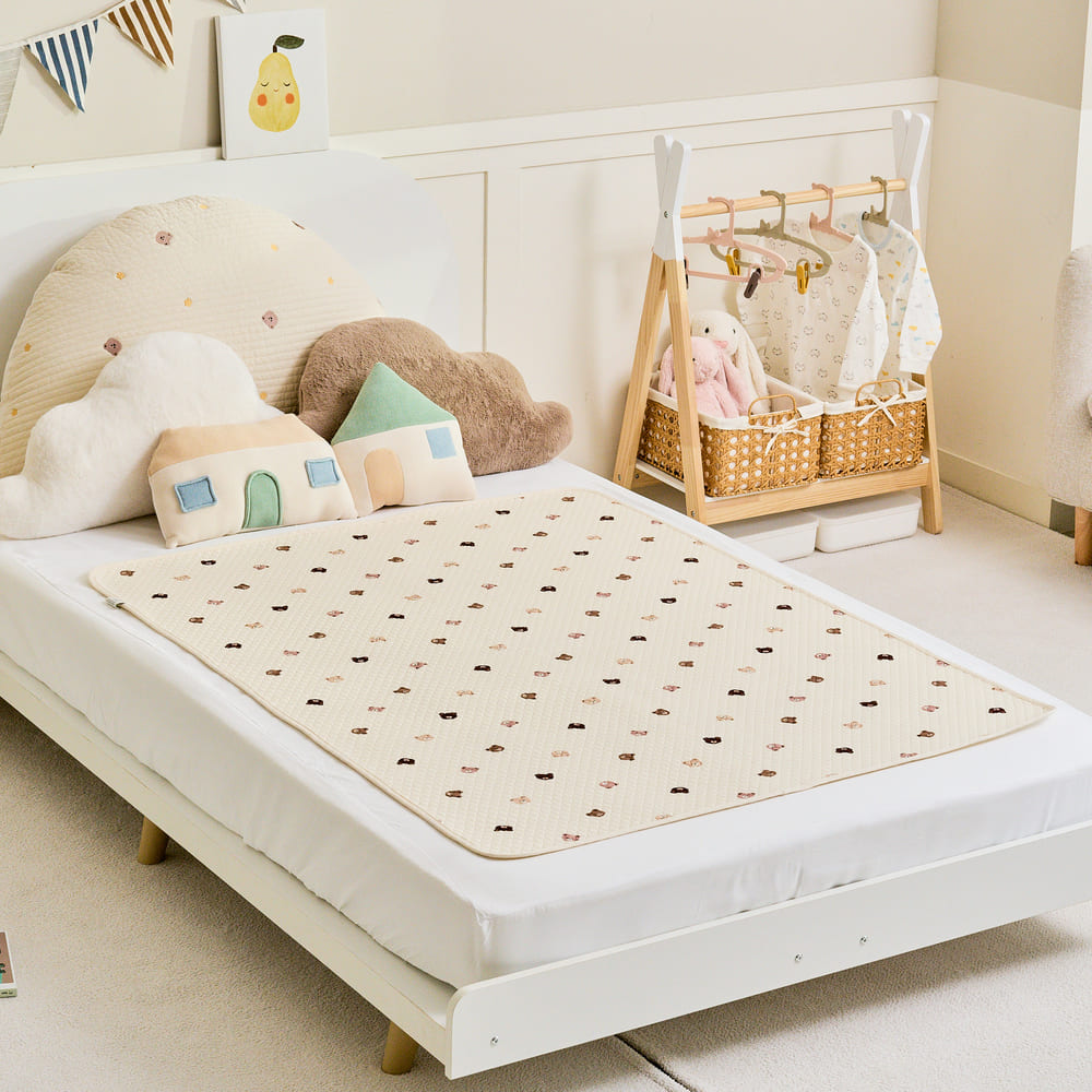 아가짱 유아용 논슬립 순면 방수요, 곰돌이, 1개 39,800원