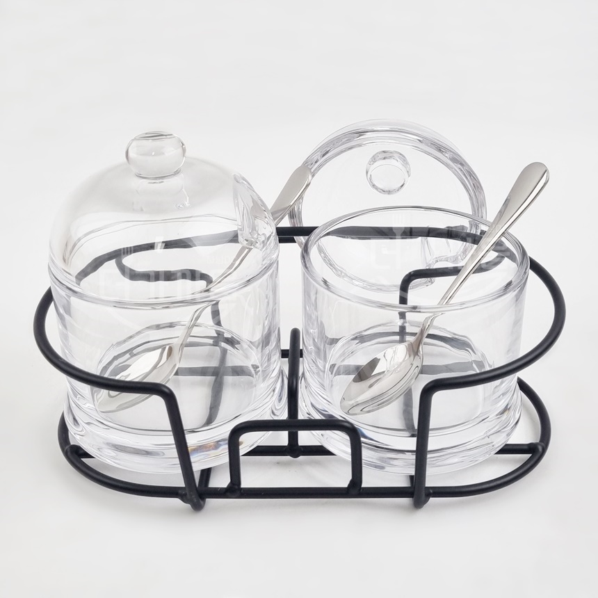 르베르폴리세 와이어 스탠드 유리 양념통 소금 후추 조미료 스푼 양념통세트 26,500원