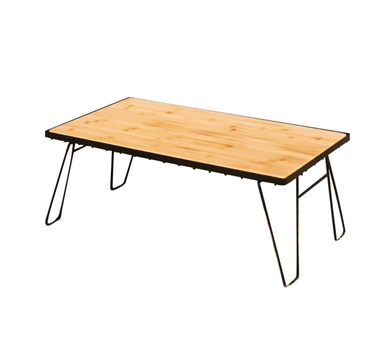 유니픽스 캠핑 감성 다용도 테이블 우드상판 좌식 메쉬 철제 테이블 식탁 바베큐 접이식 57,900원