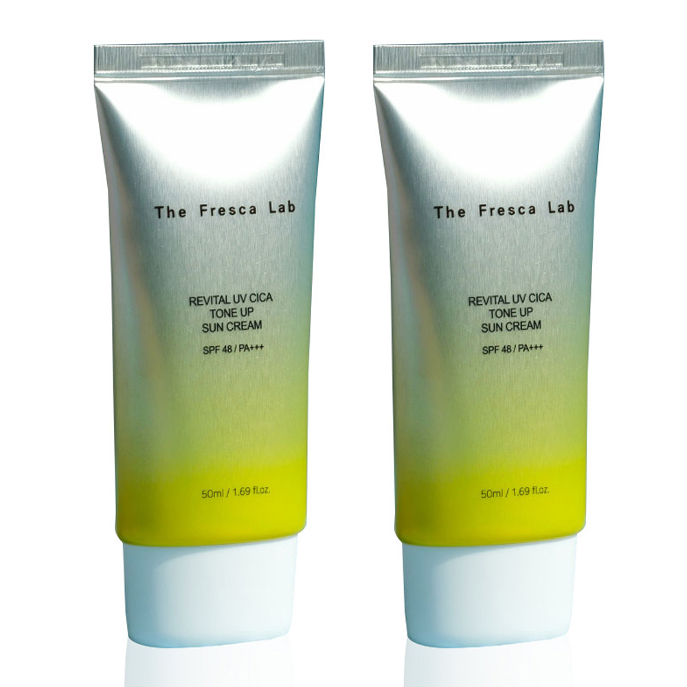 더프레스카랩 리바이탈 유브이 시카 톤업 선크림 SPF48 PA+++, 2개, 50ml 76,000원