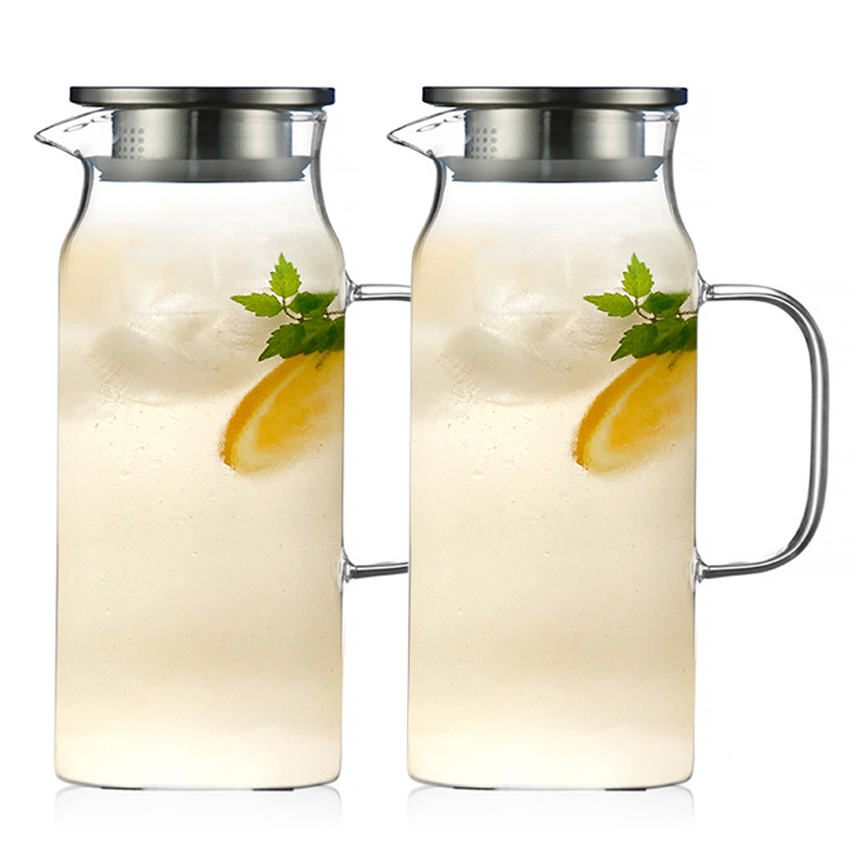 카페로메오 스텐캡 내열유리 냉장고 물병, 혼합색상, 1.5L, 2개 27,800원