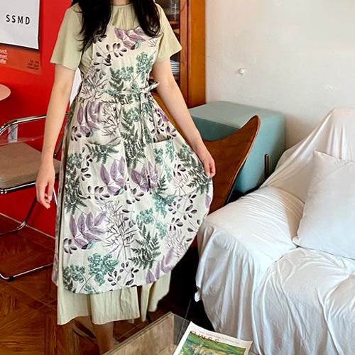 올리브 장금이 린넨 플라워 앞치마 플로리스트 공방 카페 해방타운 고급 앞치마, 퍼플, 1개 30,000원