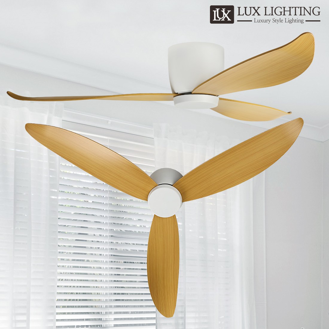 DAYON 실링팬 산들 52인치 BLDC모터 저소음 저전력 천장형 선풍기, 우드 130,000원