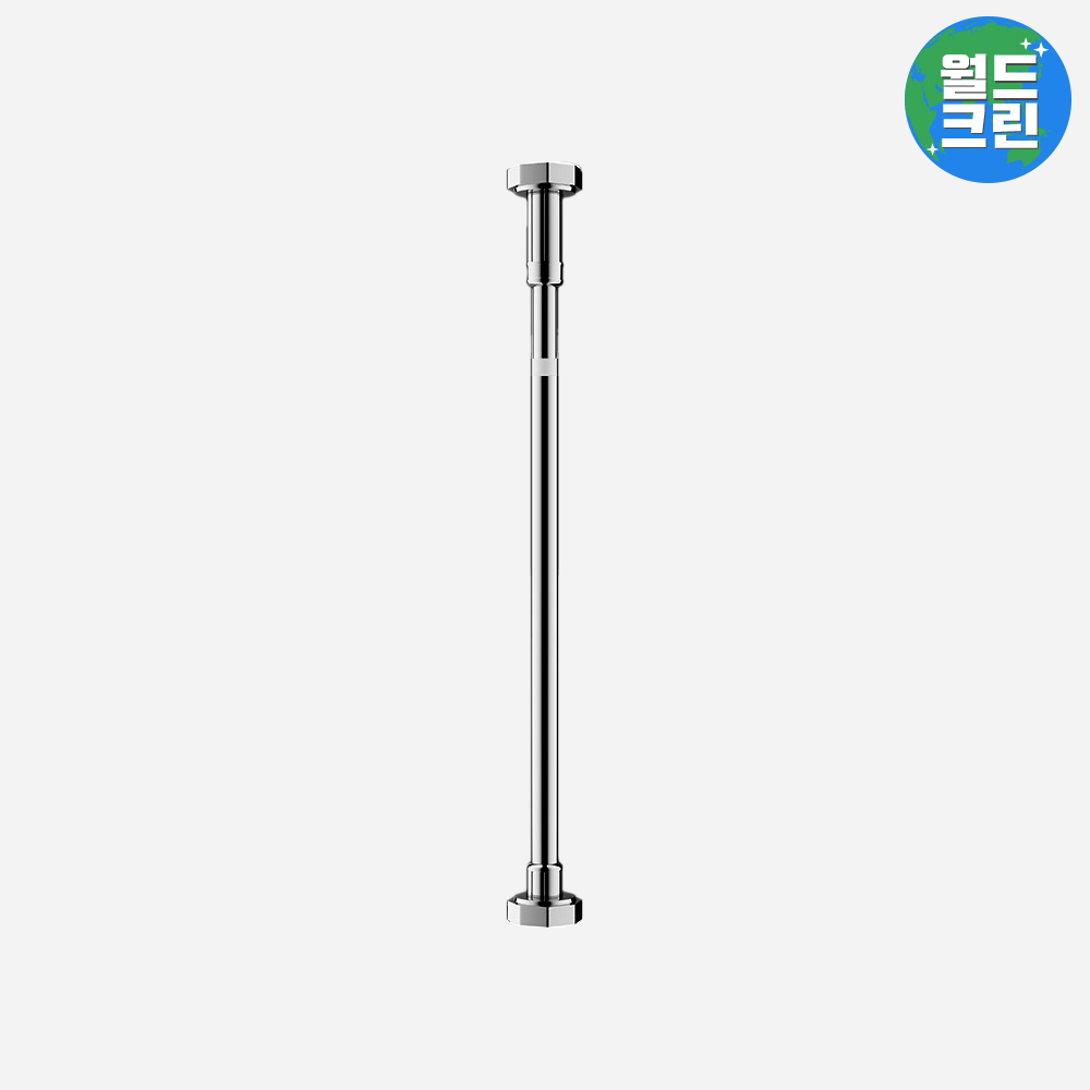 월드크린 무타공 27mm 초강력 커튼 거실 행거 압축봉 90-160cm 스텐 화장실 고정 길이 조절 거치대 21,500원