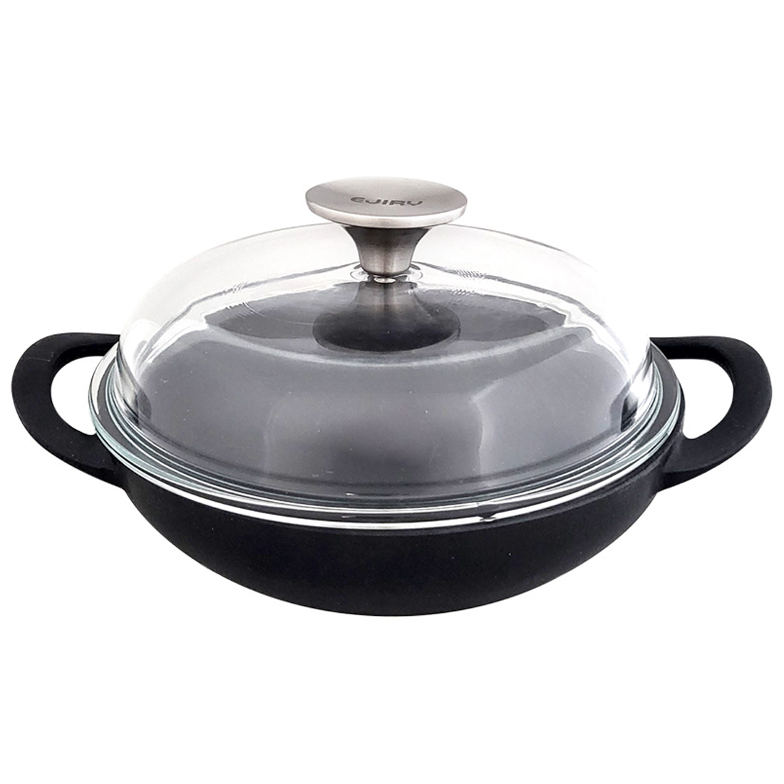 [EJIRY] 에지리 블랙아이언 미니 베이비웍 무쇠냄비 18cm (유리뚜껑 포함) 매트블랙 41,950원