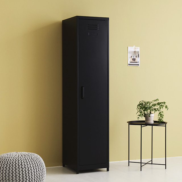 마켓비 MKB 철제수납장 캐비넷 긴세로 1문 3801690, 블랙 4619.7602 139,000원