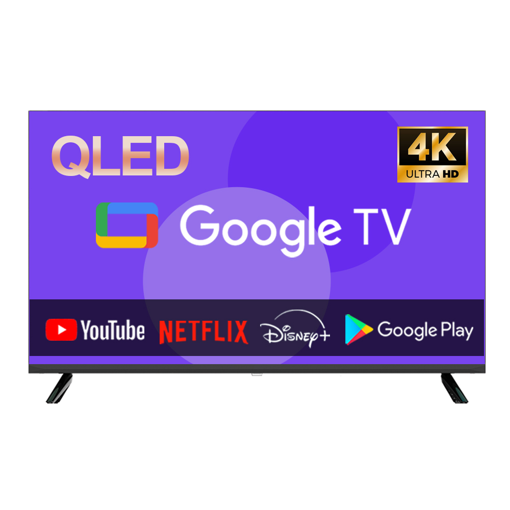 이브이 50인치 QLED 127cm UHD 스마트 구글TV 제로베젤 에너지효율 1등급, 127cm(50인치), EV500U_GLSM, 스탠드형, 고객직접설치 299,000원
