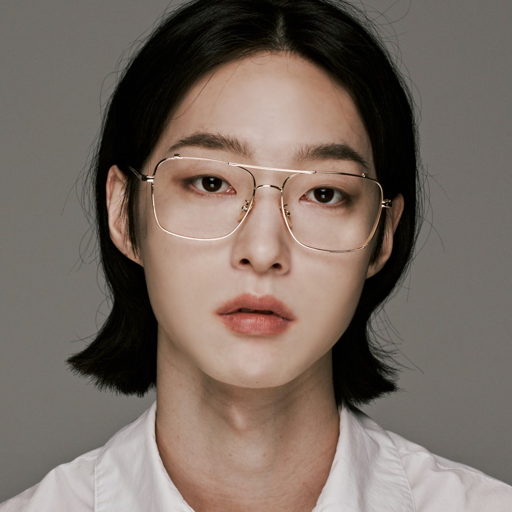 하루홀릭 투브릿지 레트로 사각 복고 오버사이즈 메탈 보잉안경테 J-9120 18,900원