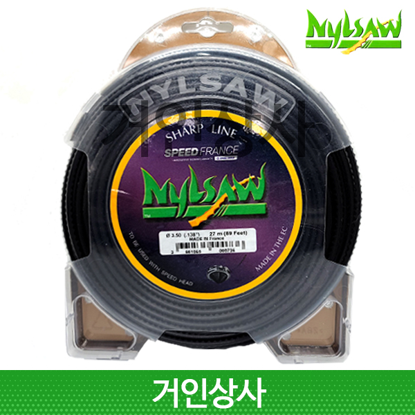 스피드 프랑스 닐쏘 톱날형 나일론날 3.50mm 27M / 예초기날 예초기줄 나이론줄 벌초 예초 제초 22,290원