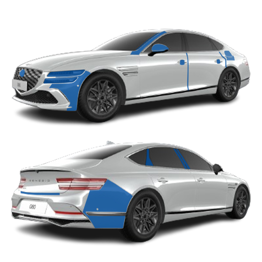 스킨엑스 G80 페이스리프트 외장필수패키지C PPF 차량보호필름 198,000원