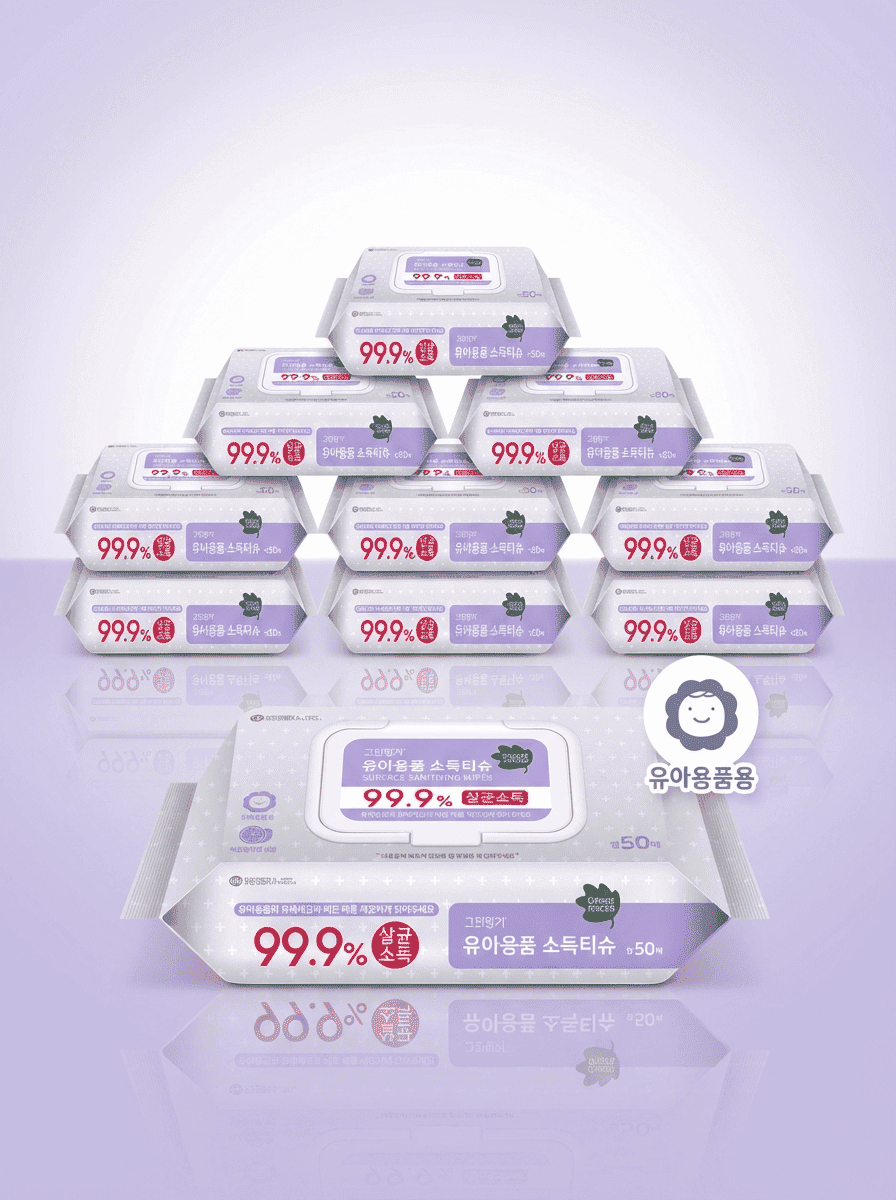 그린핑거 유아용품 소독 물티슈 캡형 52,900원