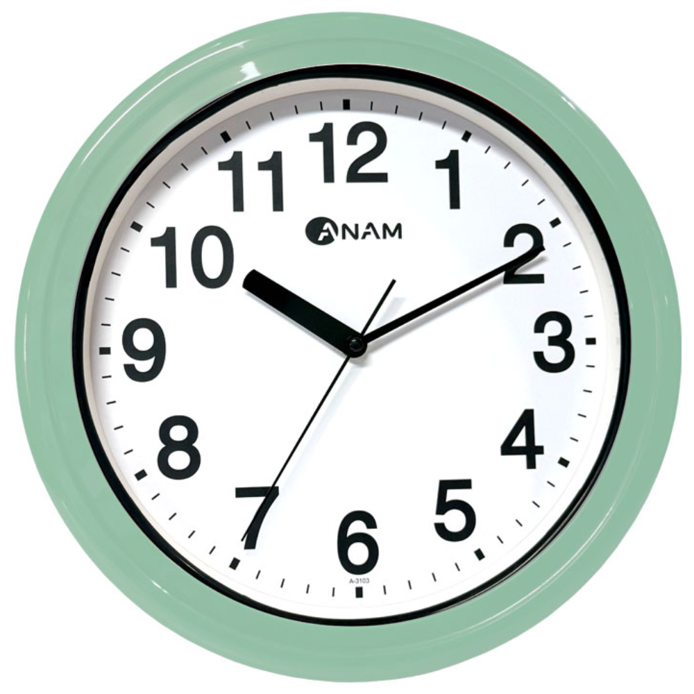 아남시계 방수 벽시계 A3103GN 33cm 주방 욕실 수영장 야외, 파스텔그린 29,800원