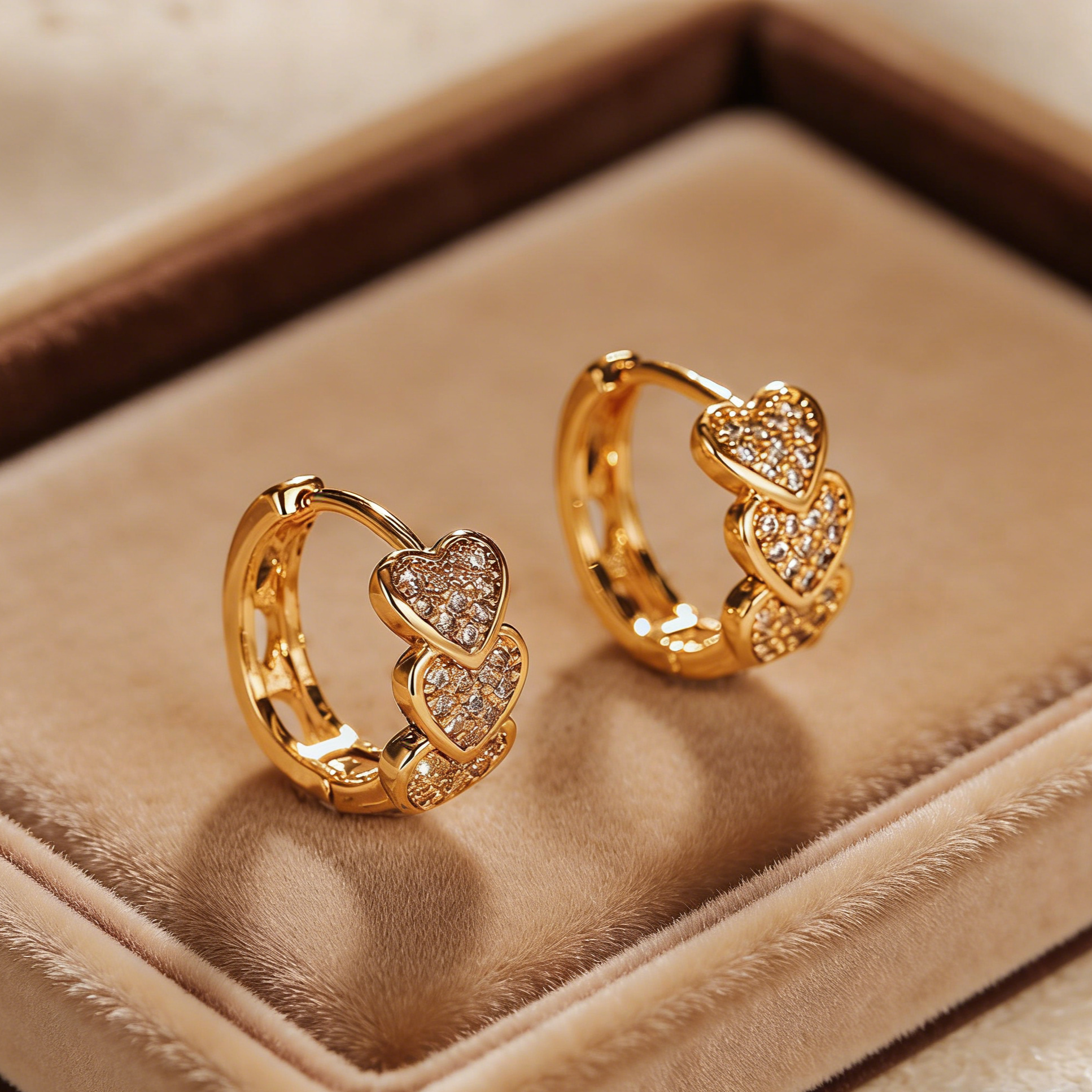 NovaLov 14K 도금 원터치 링 귀걸이 하트 데일리 심플 39,900원