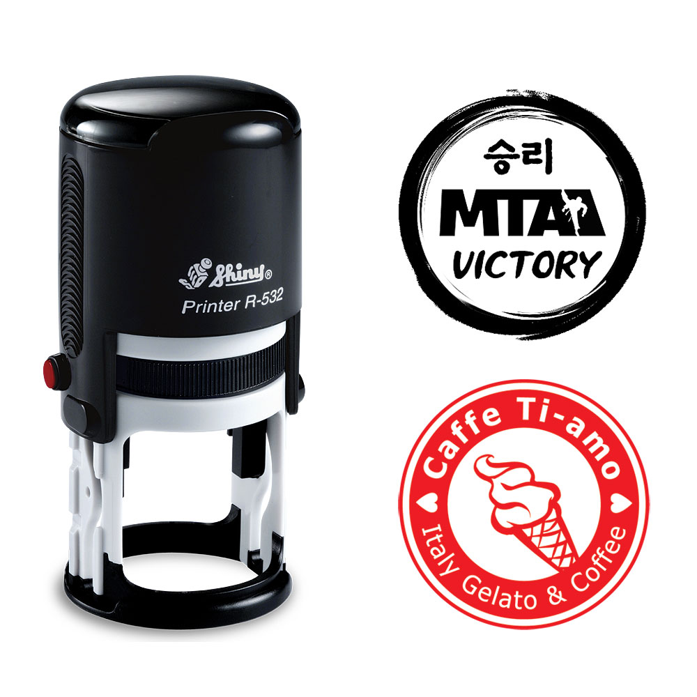 샤이니 원형 자동스탬프 로고 도장 R532 (지름32mm) 15,300원