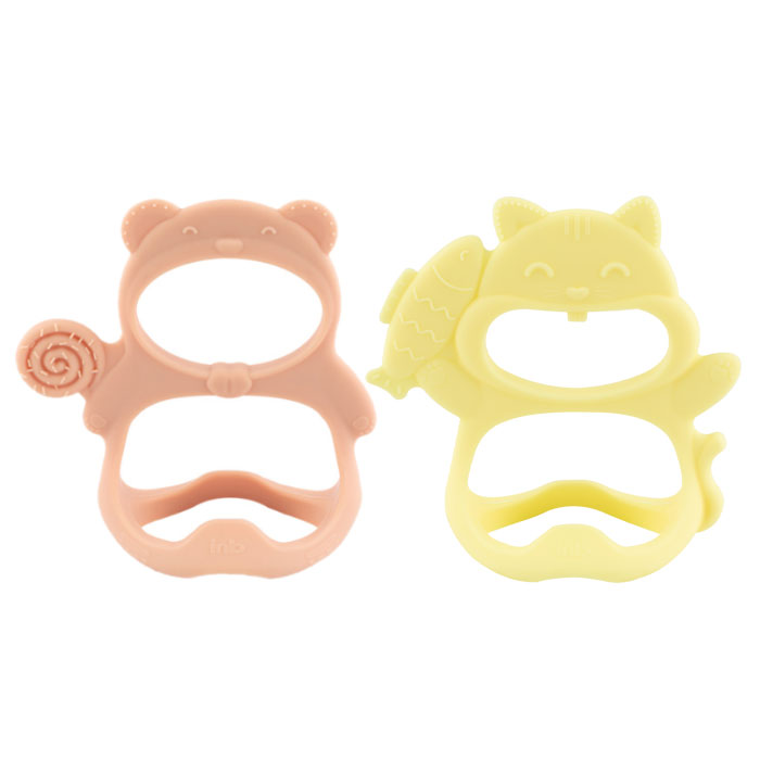 아이앤비 손목형 치아발육기 곰돌이(베이지핑크)+야옹이(밀키옐로우), 1개, 현재가 19,900원