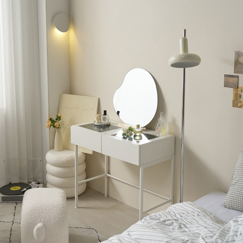 주빌리 리에나 LED 레일거울 수납 콘솔 화장대 (거울선택) 129,000원