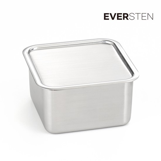 에버스텐 큐브 단품 사각 스텐 반찬통 77,000원