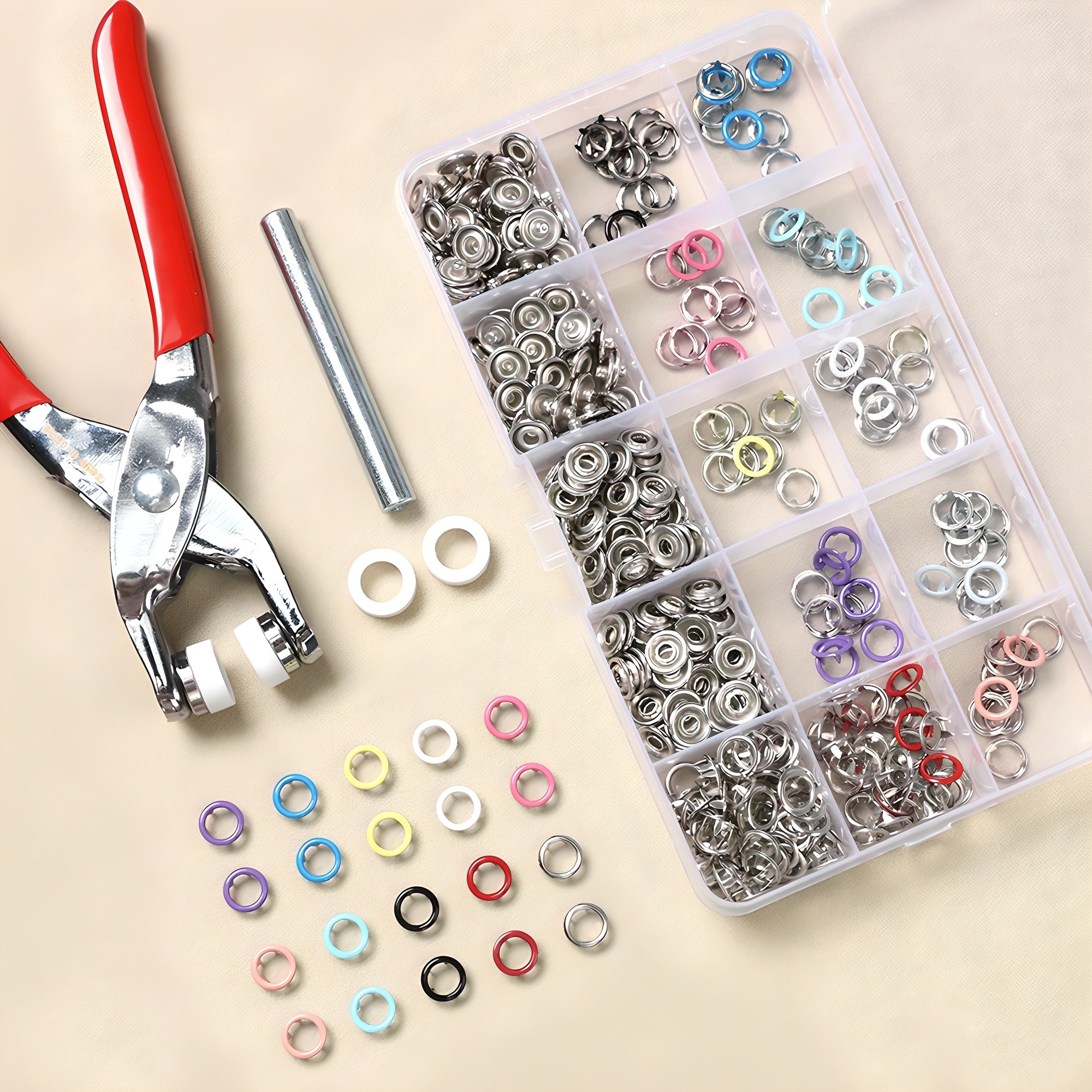 코멧 똑딱이 단추 달기 100p 세트, 현재가 8,250원